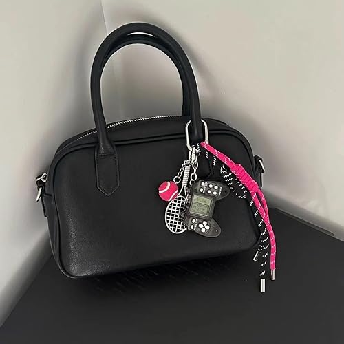 Vista 2 de Dijes para bolsa de cuerda de diseñador para bolso, accesorios Y2k, adorno colgante para mochila