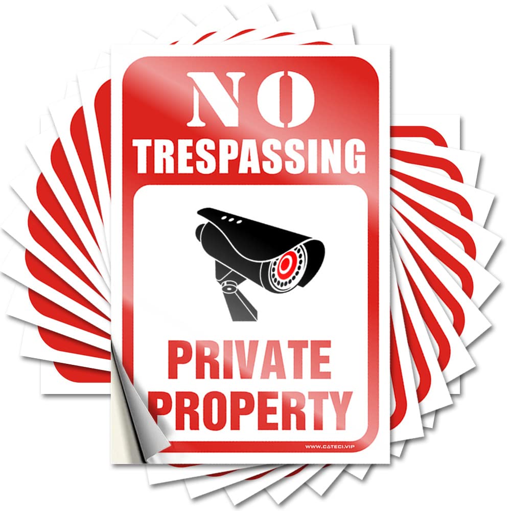 Private Property No Trespassing Men Cave Decor Silicone DIY | Books Saying Hard Removable Vinyl Sticker Decal(12X18CM)