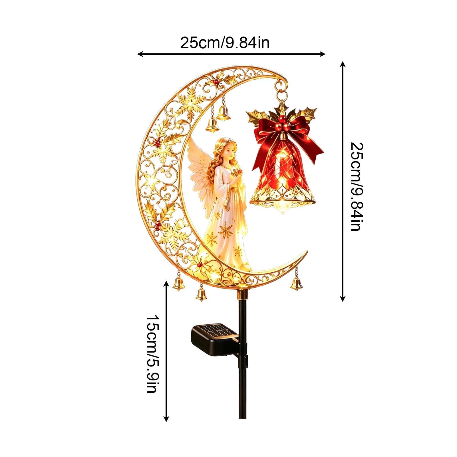 Générique Lampade Solare Outdoor Natale Decorazione Resina Impermeabile