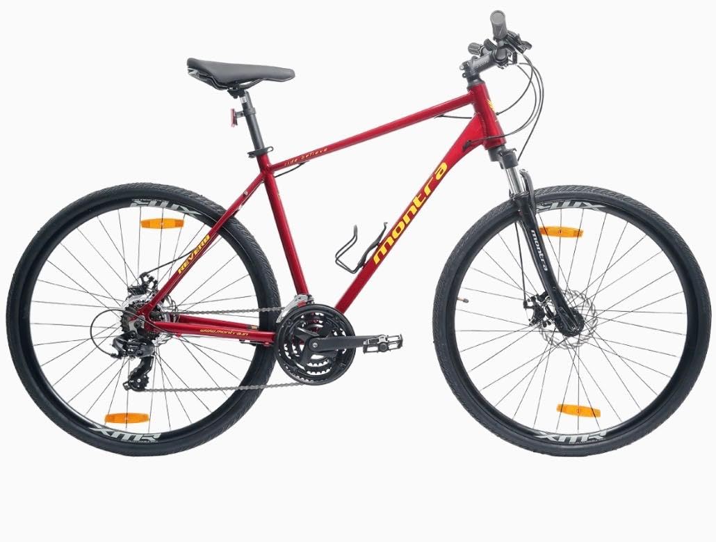 Montra Reverb 700X35C 21 Speed Super Premium Cherry RED Color Hybrid Cycle Large Size TI Cycles of India-image-20
