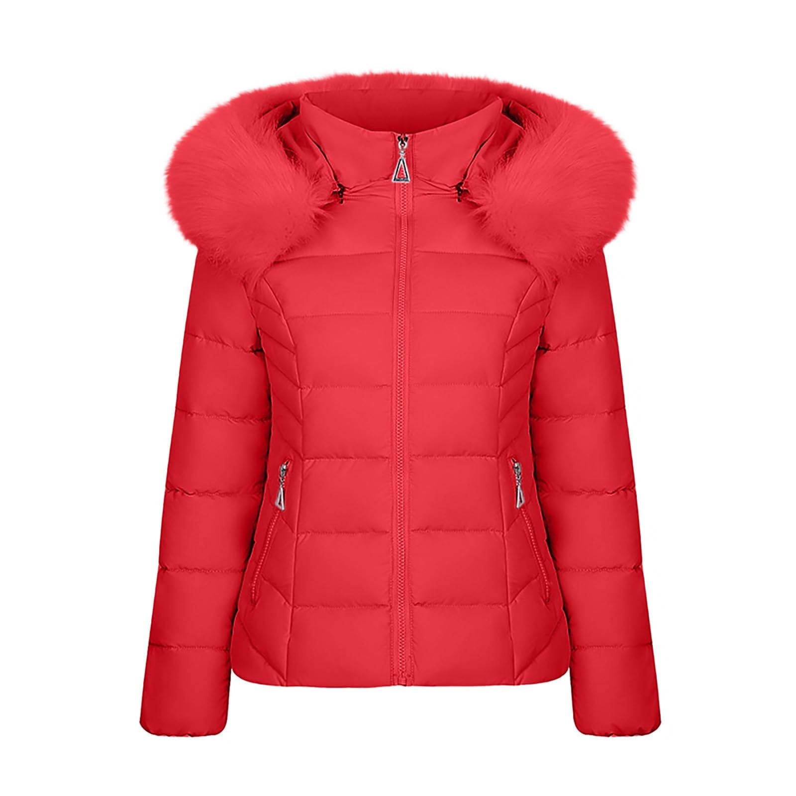 Chaquetas de invierno para mujer Termica Parka Jacket ligero a prueba viento ligera color sólido con bolsillos Running Funcional Chic Cazadoras Elegante Acolchada Deportivo moderna días fríos