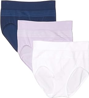 Womens Blissful Benefits Seamless Brief Panty 3 Pack