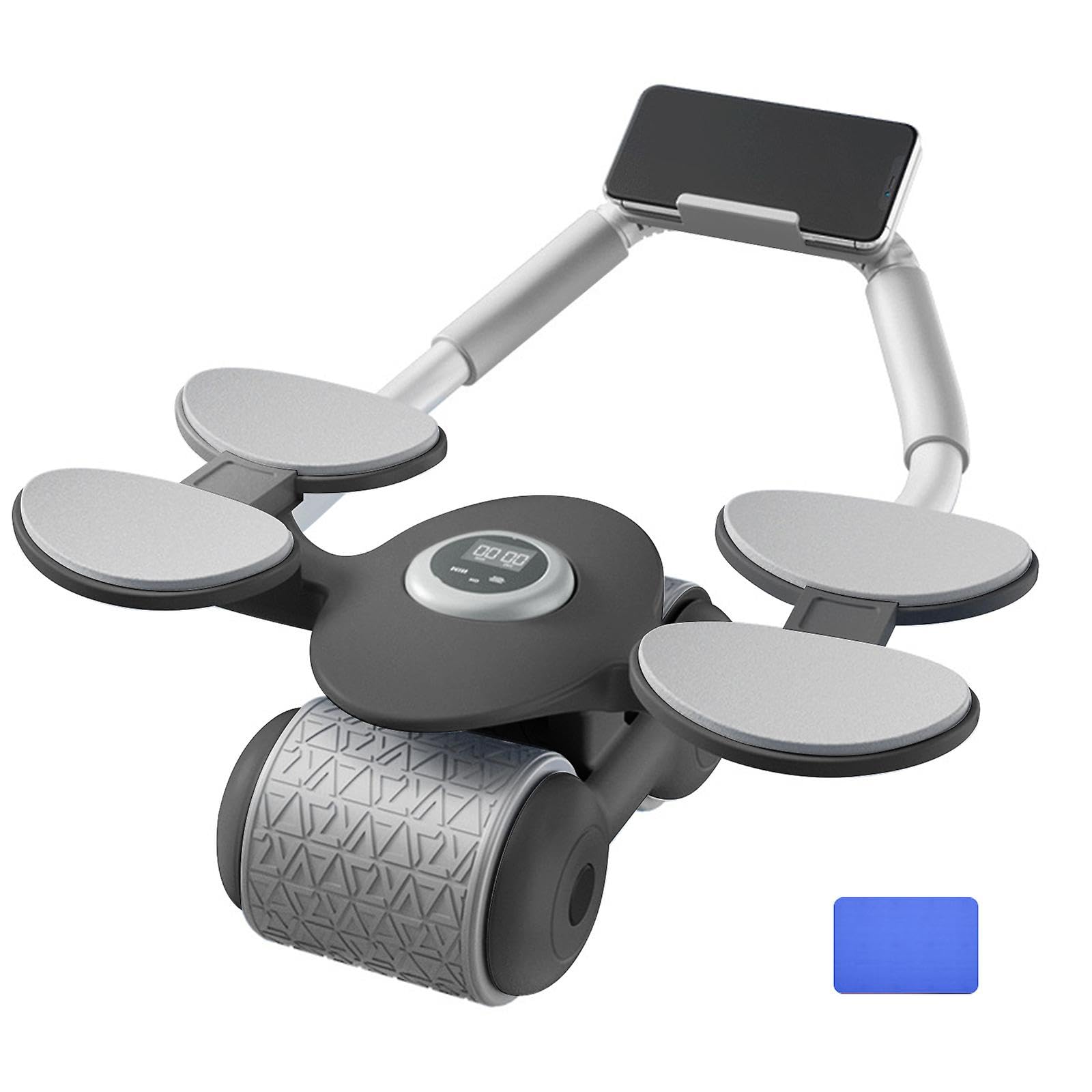 Double Elbow Support Automatic Rebound Abdominal Wheel Ab Roller for Abdominal Exercise Machine core Workout Equipment Dolly Core Strengthening Trainer Fitness Belly Training for Men Women-image-41