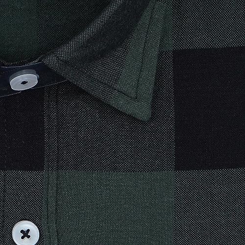 Image of GHPC Cottswool Winter Wear Woolen Big /Buffalo Checks Full Sleeves Regular Fit Formal Shirt for Men