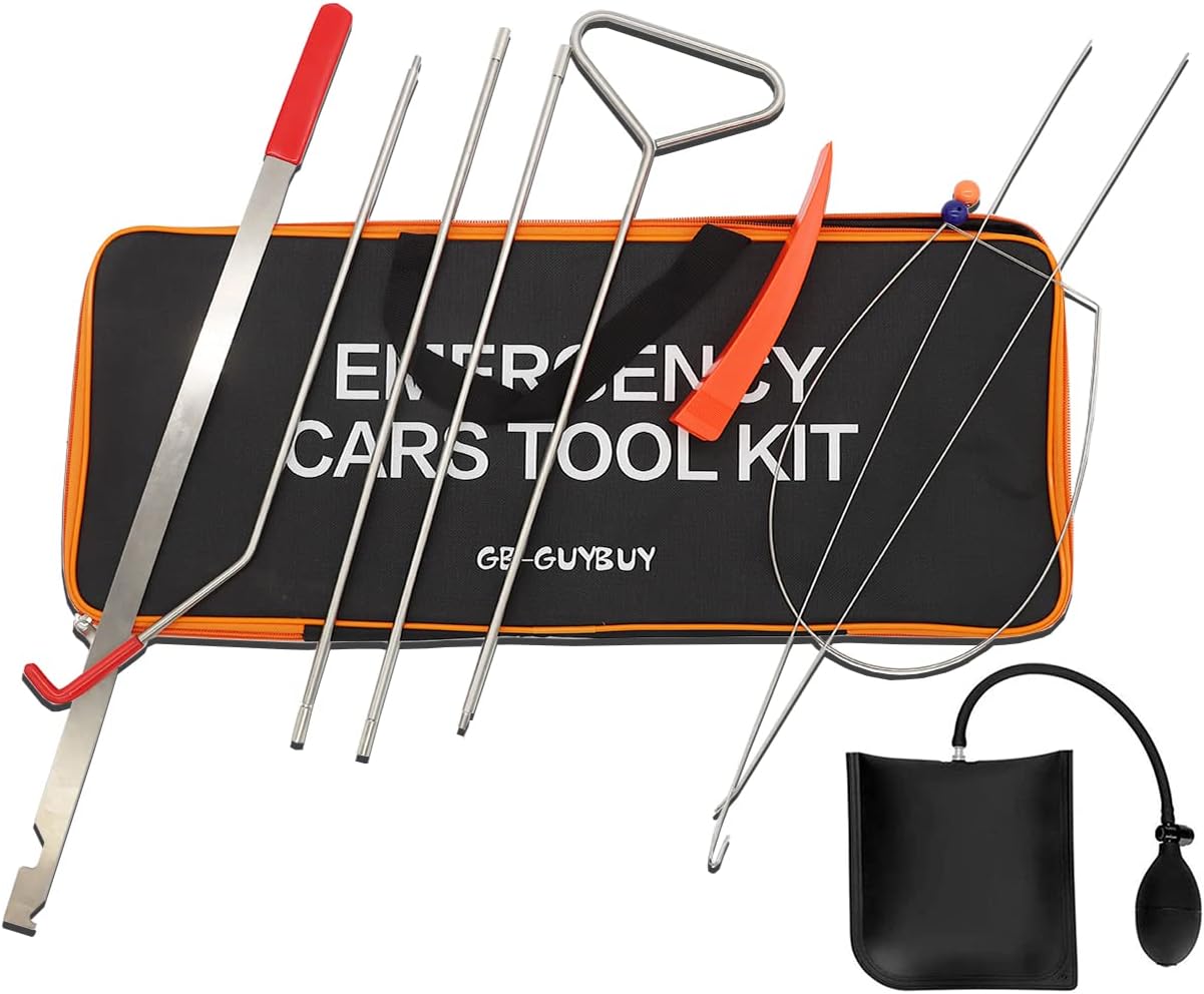GB-GUYBUY 11 PCS Professional Automotive Emergency Car Tool Kit Heavy Duty Trim Tools and Opener Kit for Cars GB-GUYBUY 11 PCS Professional Automotive Emergency Car Tool Kit Heavy Duty Trim Tools and Opener Kit for Cars