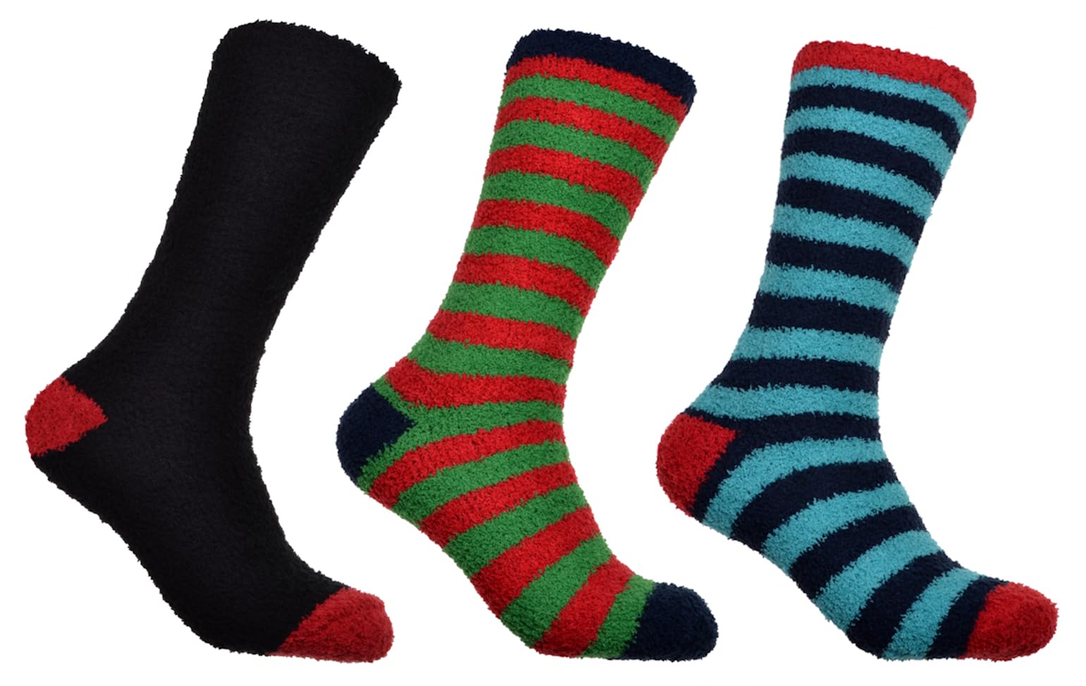WB SOCKS Men's Soft & Warm Men's Fluffy Socks 3 pairs per pack