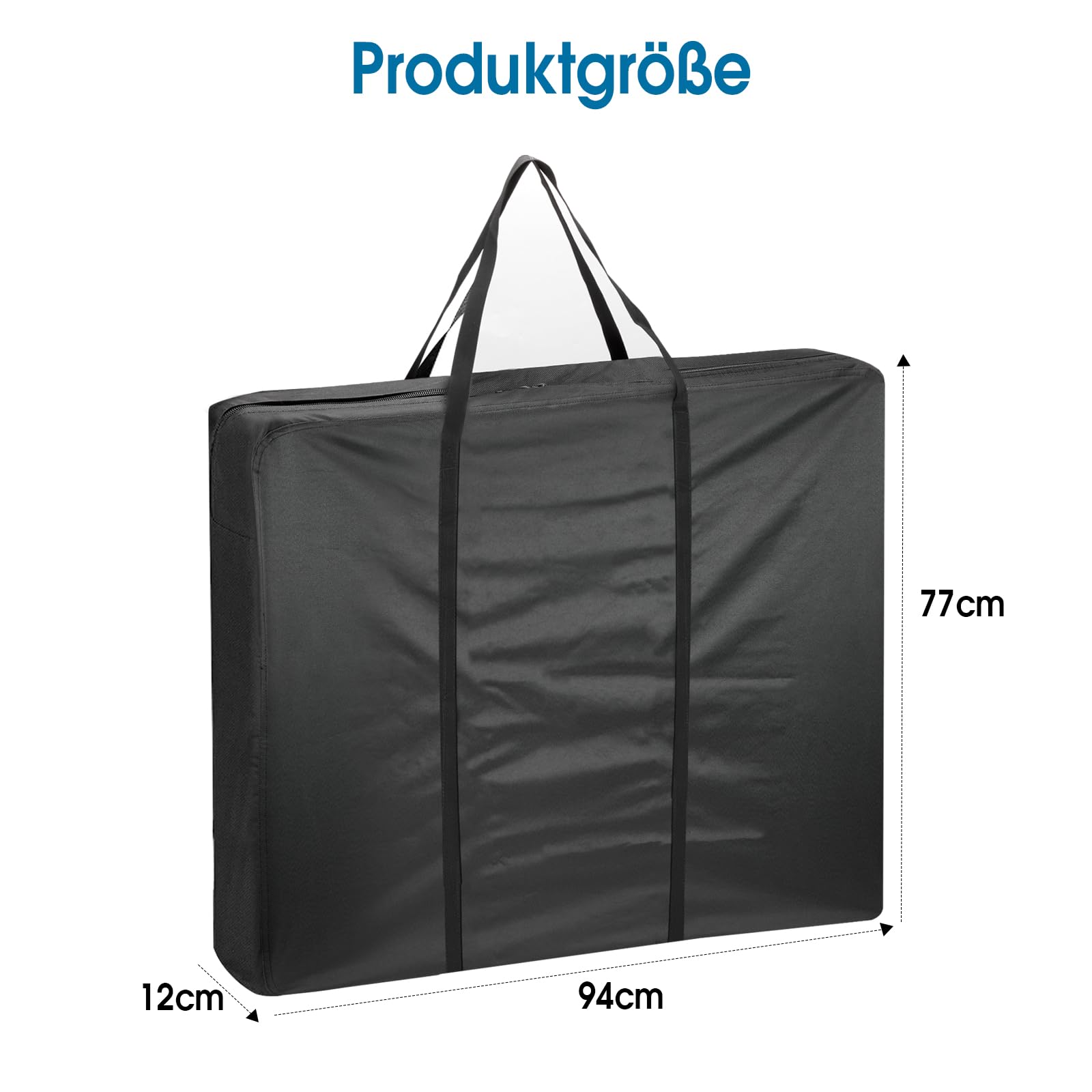 Bolsa de almacenamiento plegable para mesa de camping, bolsa de mesa plegable de tela Oxford 600D, bolsa de transporte para pícnic, bolsa de almacenamiento impermeable para mesa de jardín, 94