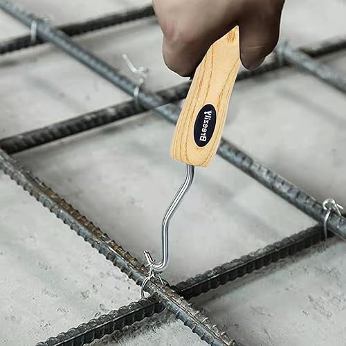 Miniatura 5 de 1 tornado de alambre, tornador de alambre de armadura, herramienta de valla de torsión de alambre de metal de hormigón (4 piezas de tornado de