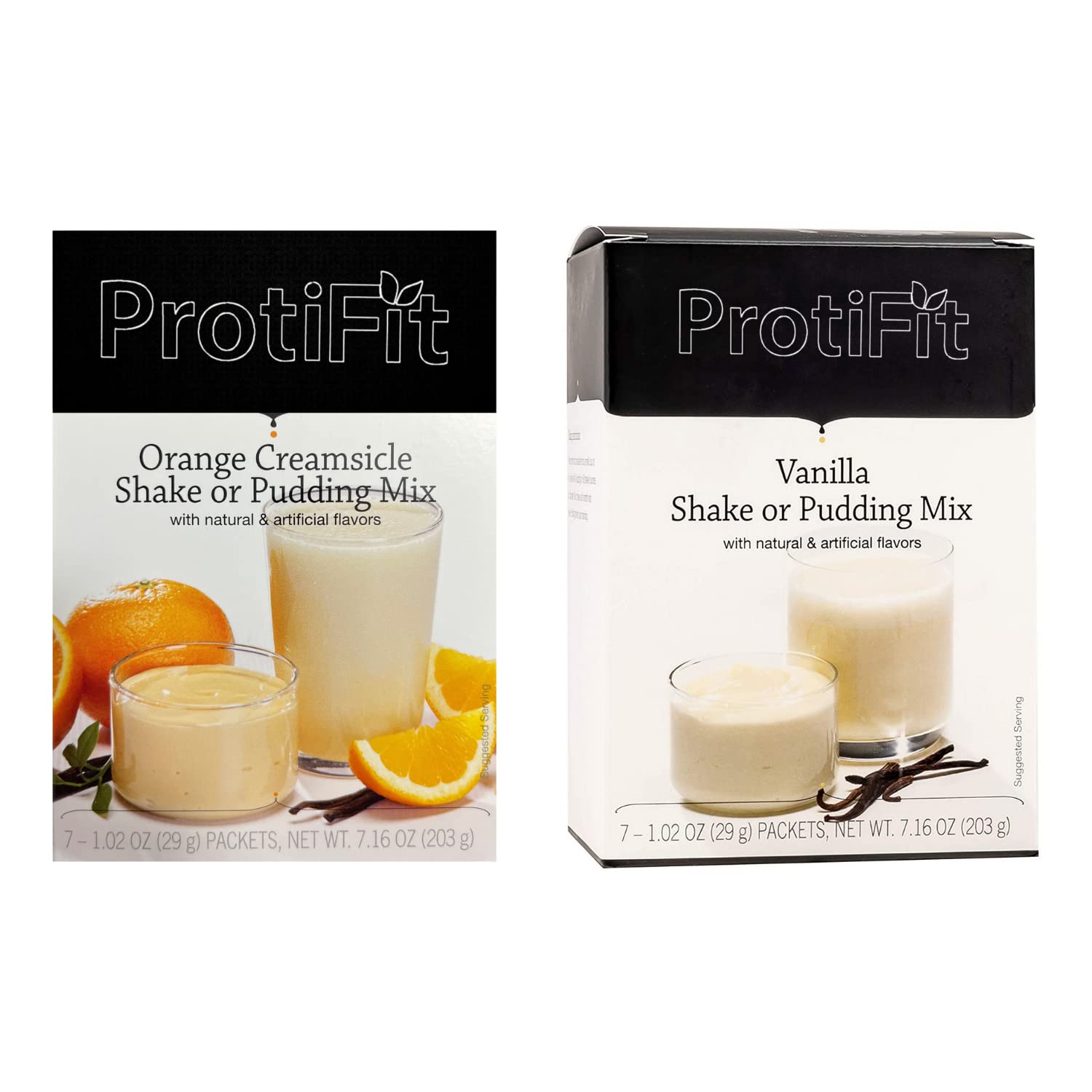 PROTIFIT High Protein Orange Creamsicle & Vanilla Pudding