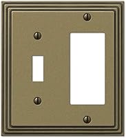 Vista 11 de Amerelle Steps - Placa de pared de metal fundido dúplex individual en níquel satinado