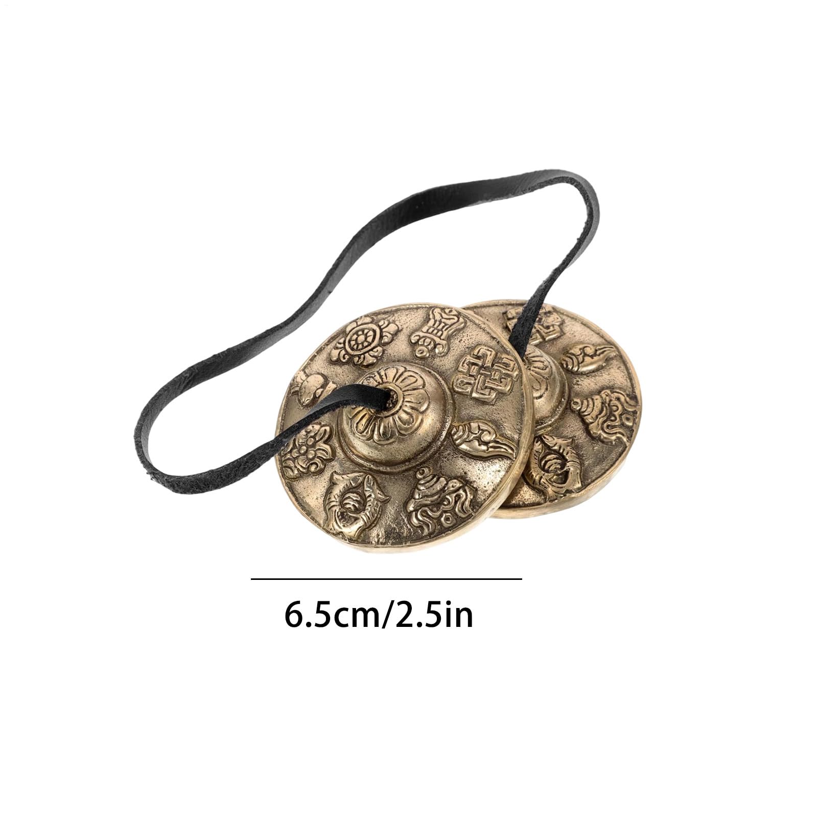 Cimbals Tibetanos Bell, Con Espiritual Relajante, 6.5 Cm, Tibres Tibetanos, Tazones De Energía De Meditación, Construcción De Aleaciones, Para Rituales Y Celebraciones
