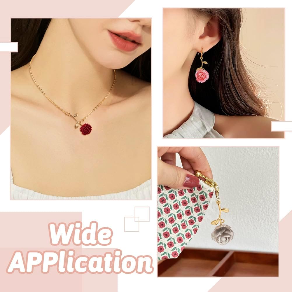 KISSITTY Flower Charms for Jewelry Making Floral Pendants for DIY Necklace Bracelet Earring Making - Image 7