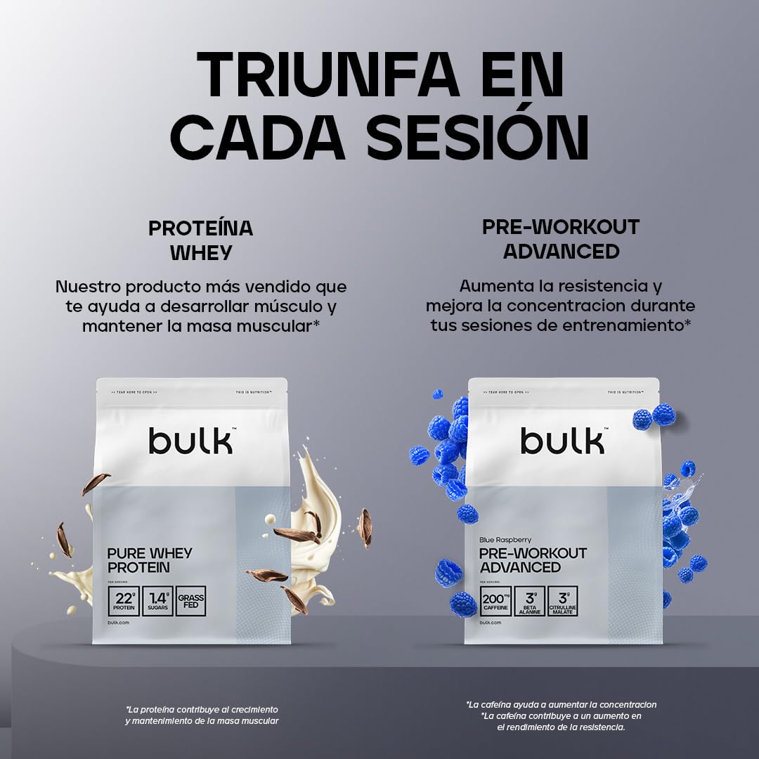 Bulk creatina monohidrato polvo 500 g | 147 porciones | Creatina micronizada pura | Tropical | Vegano y Halal | Ideal para fitness, entrenamiento y gimnasio | Fácil de disolver