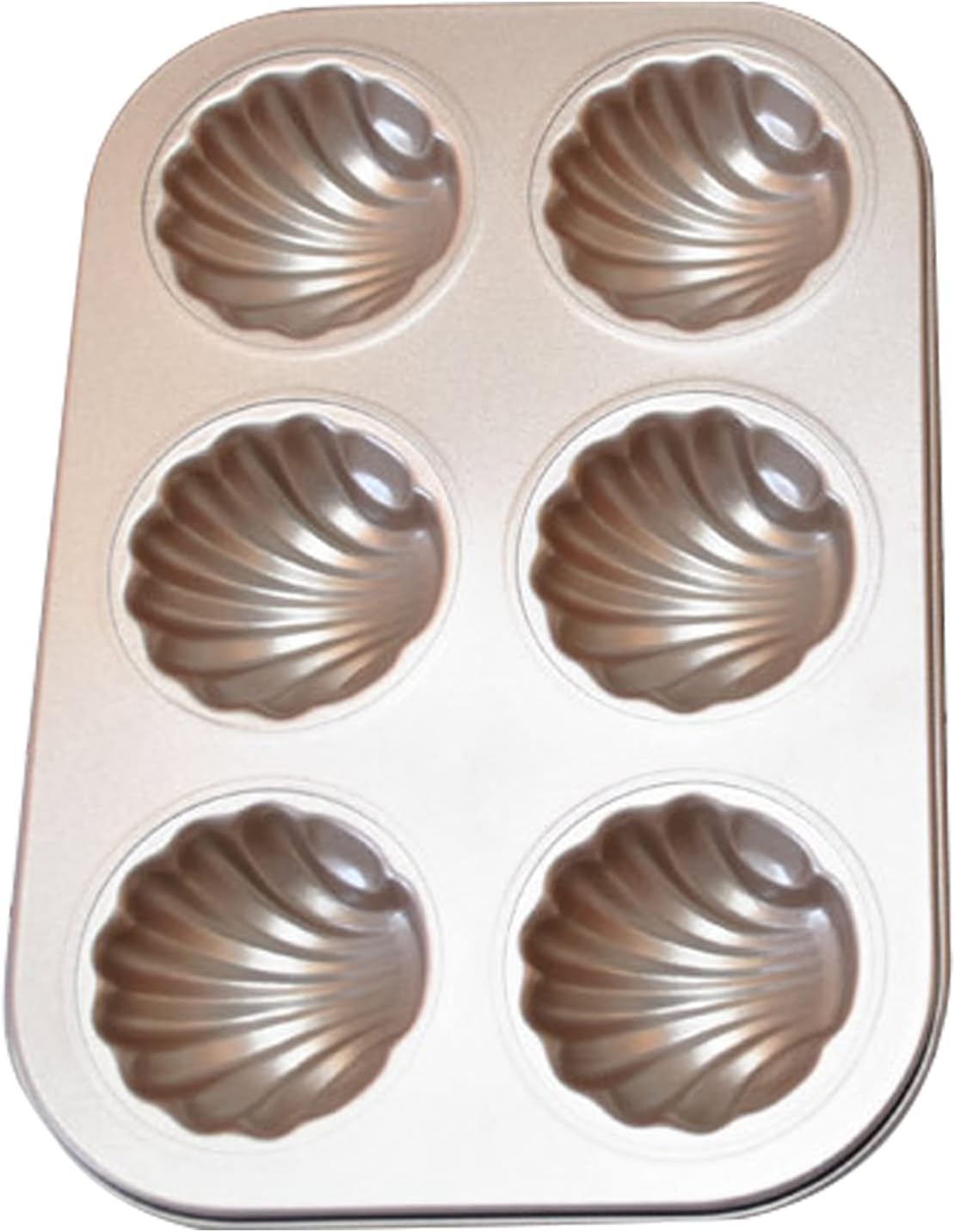 KVMORZE 6Cavity Nonstick Madeleine Pan, Mini Madeleine