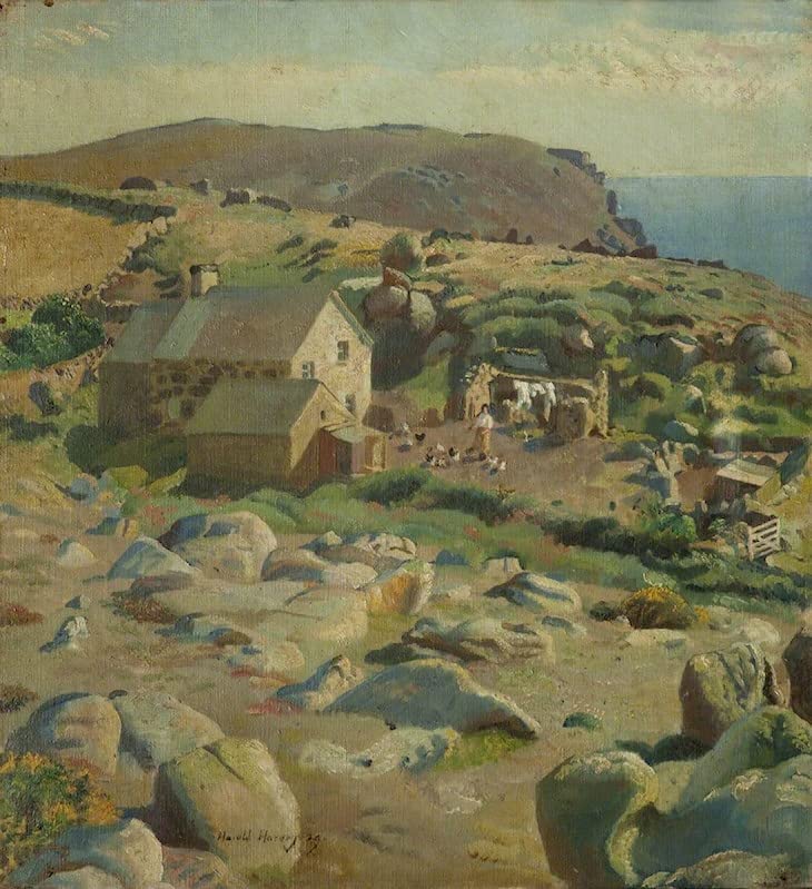 Tableau la petite ferme de Harold Harvey impression d'art sur toile 60x90cm