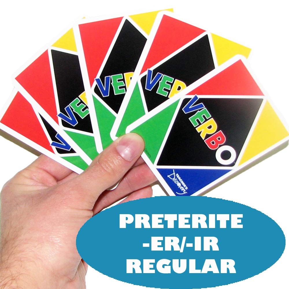 Amazon.com: Verbo™ Spanish Card Game Preterite Tense -ER/IR Verbs : Toys &  Games