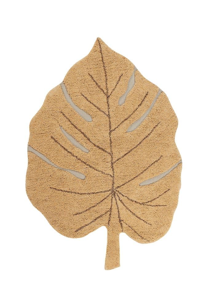 Amazon | Washable rug Monstera ラグ (Honey) Lサイズ 洗える