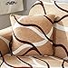 Produktbild ChicSoleil Stretch Sofabezug Sofa Überwürfe elastische Sofa Abdeckungen modern Blumen Muster Sesselbezug Schonbezug Spannbezug für Sofa Couch Sessel (Streifen, Zierkissenbezüge*2)
