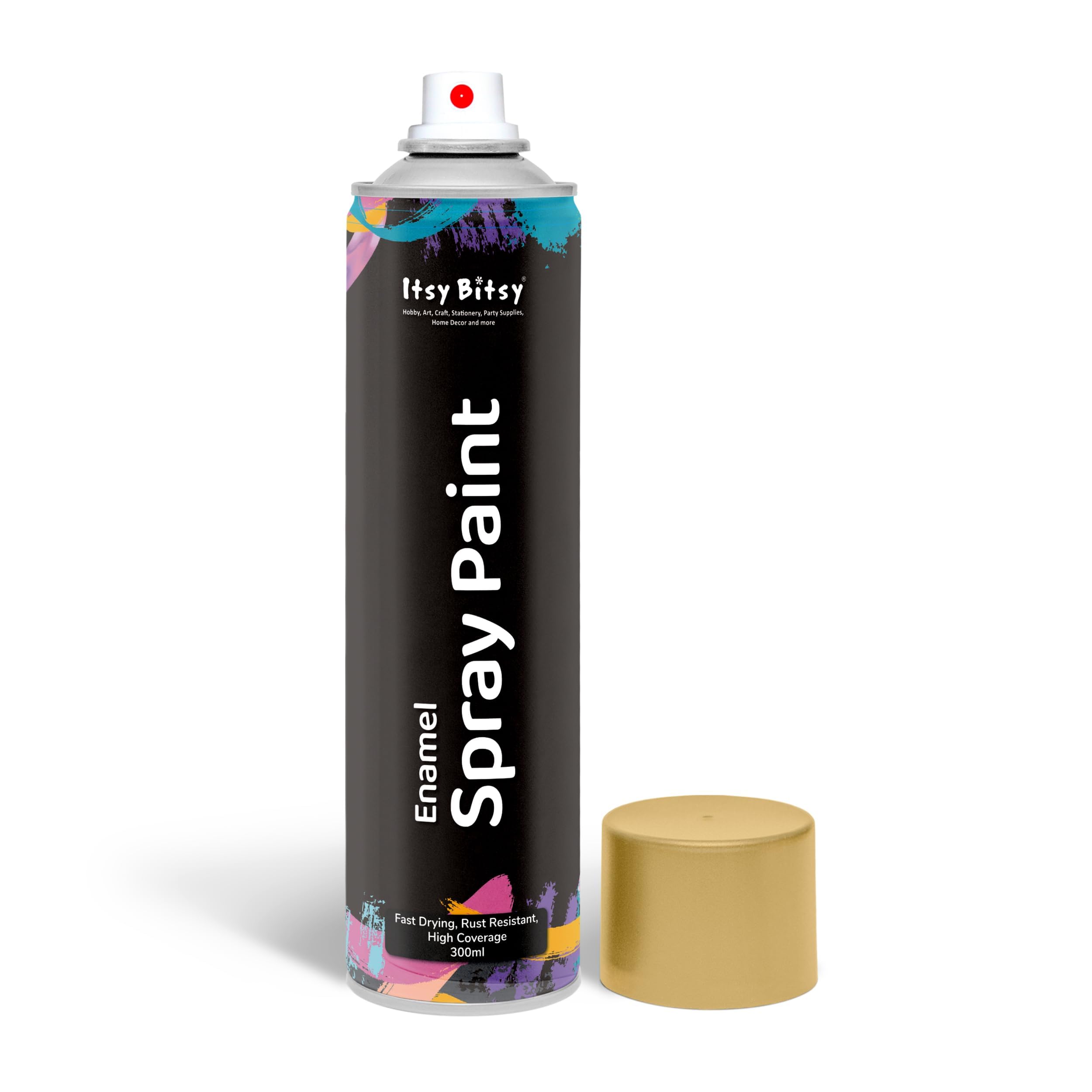 Itsy Bitsy Spray Paint Metallic Gold - 300ml | Spray Paint for Metal, Wood, Plastic, Wall | Quick Drying Spray Paint (Multicolor) (B0CR7RMD25) Amazon Price History, Amazon Price Tracker