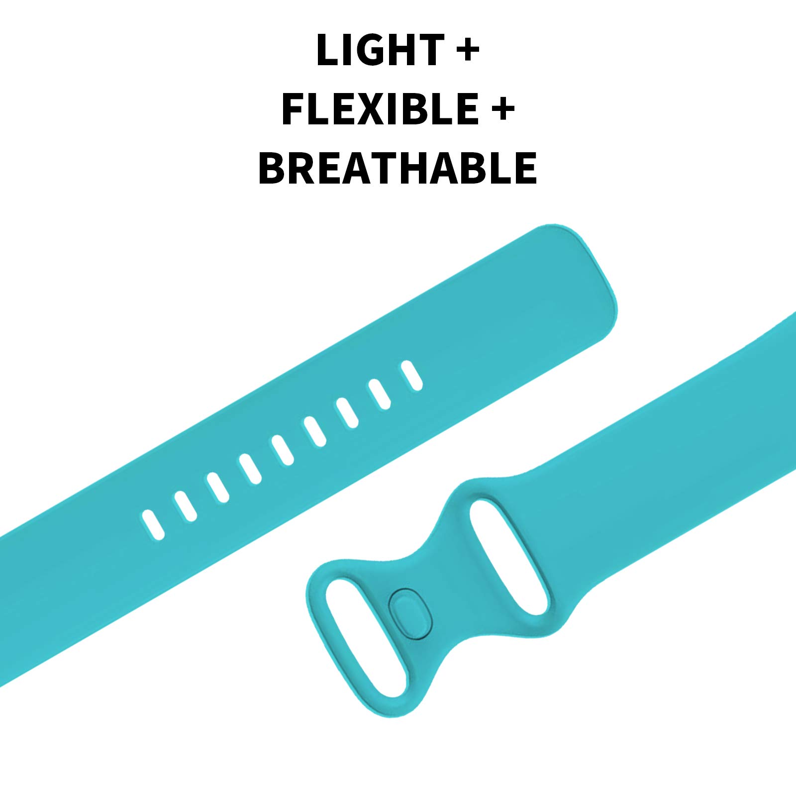 FunBand Compatible with Bands Versa 3/ Versa 4/ Fitbit Sense Strap,Soft Silicone Fitness Sports Replacement Wrist Strap Bracelet for Versa 3/ Versa 4/ Fitbit Sense Smart Watch (3 Pack) - Image 3