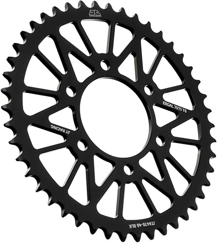 Miniatura 10 de JT Sprockets JTA478.42BLK Negro Racelite anodizado aluminio 7075 T6 piñón trasero, solo