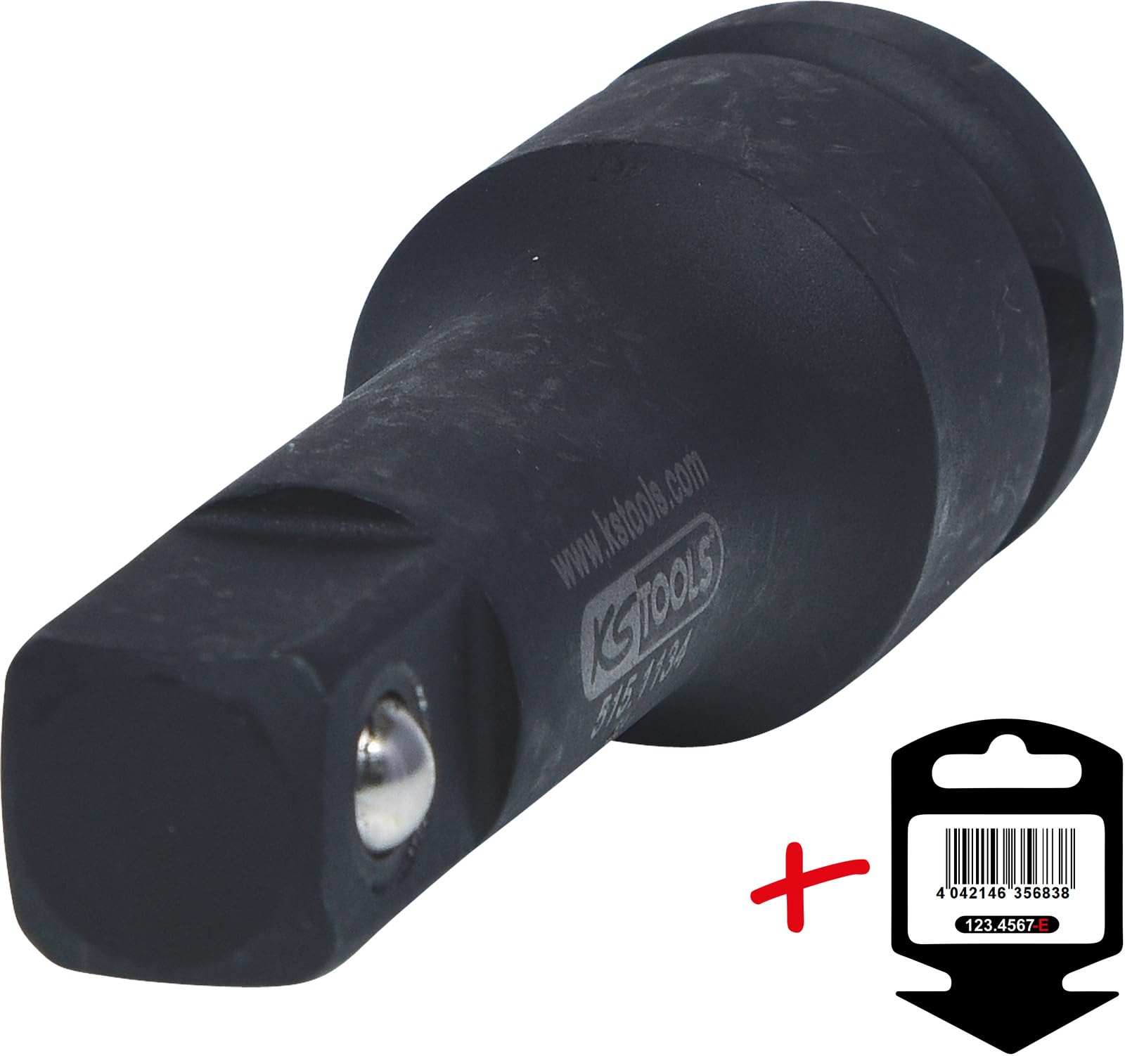 SK Hand Tool KS TOOLS 515.1134-E 1/2" Impact extension, 75mm, on hang tag, one size, clear - Image 2
