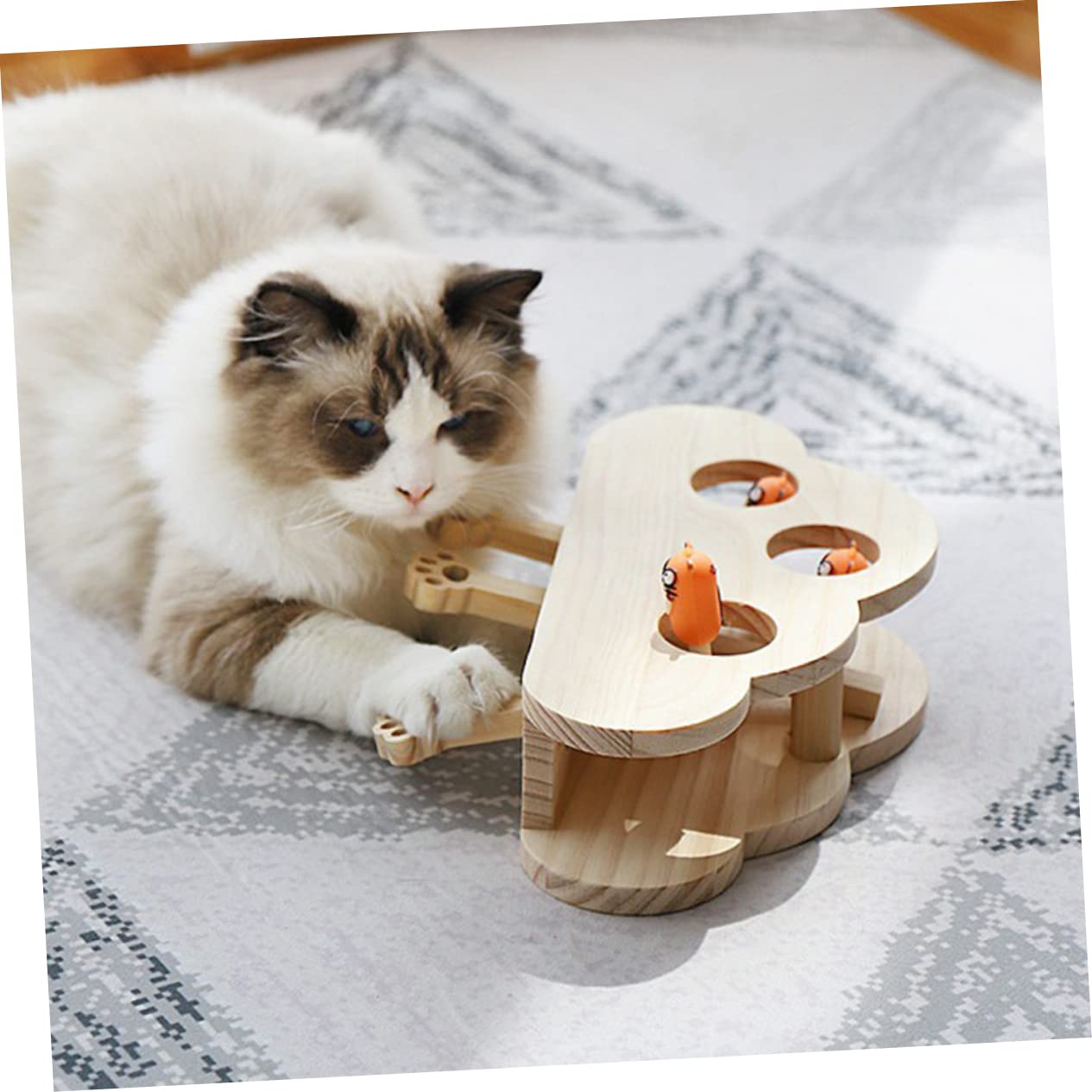 TOYANDONA Chat Éducatif pour Design de Souris pour Chasse Jeu Parfait pour Votre Animal de Compagnie