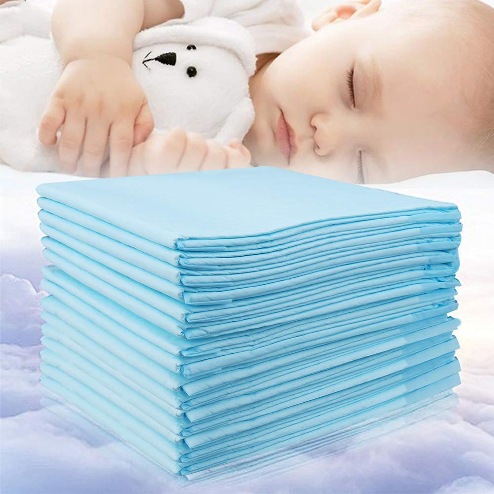 Med-Maxsorb Baby Underpads 45 cms x 60 cms, Disposable Changing Pad, Reusable Portable Diaper Changing Mat, Leak-Proof Breathable Underpads (45 x 60 cms, Counts 11 Pack of 1)