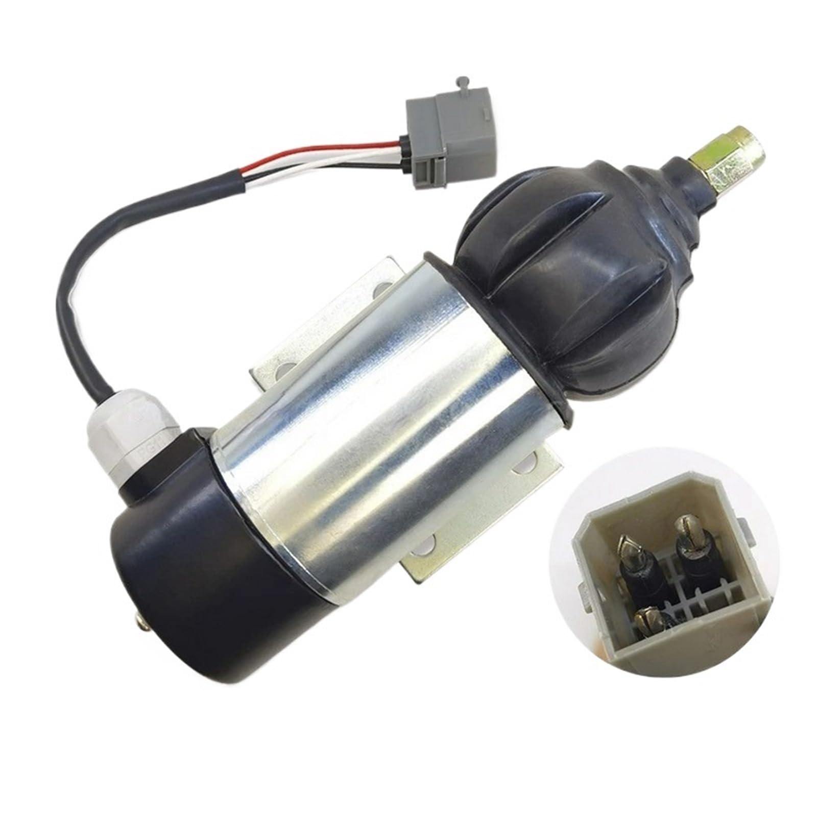 Électrovanne d'arrêt de carburant 24 V pour moteur D6D D6E 873754 872825 881969 872458 52318 (gris foncé)