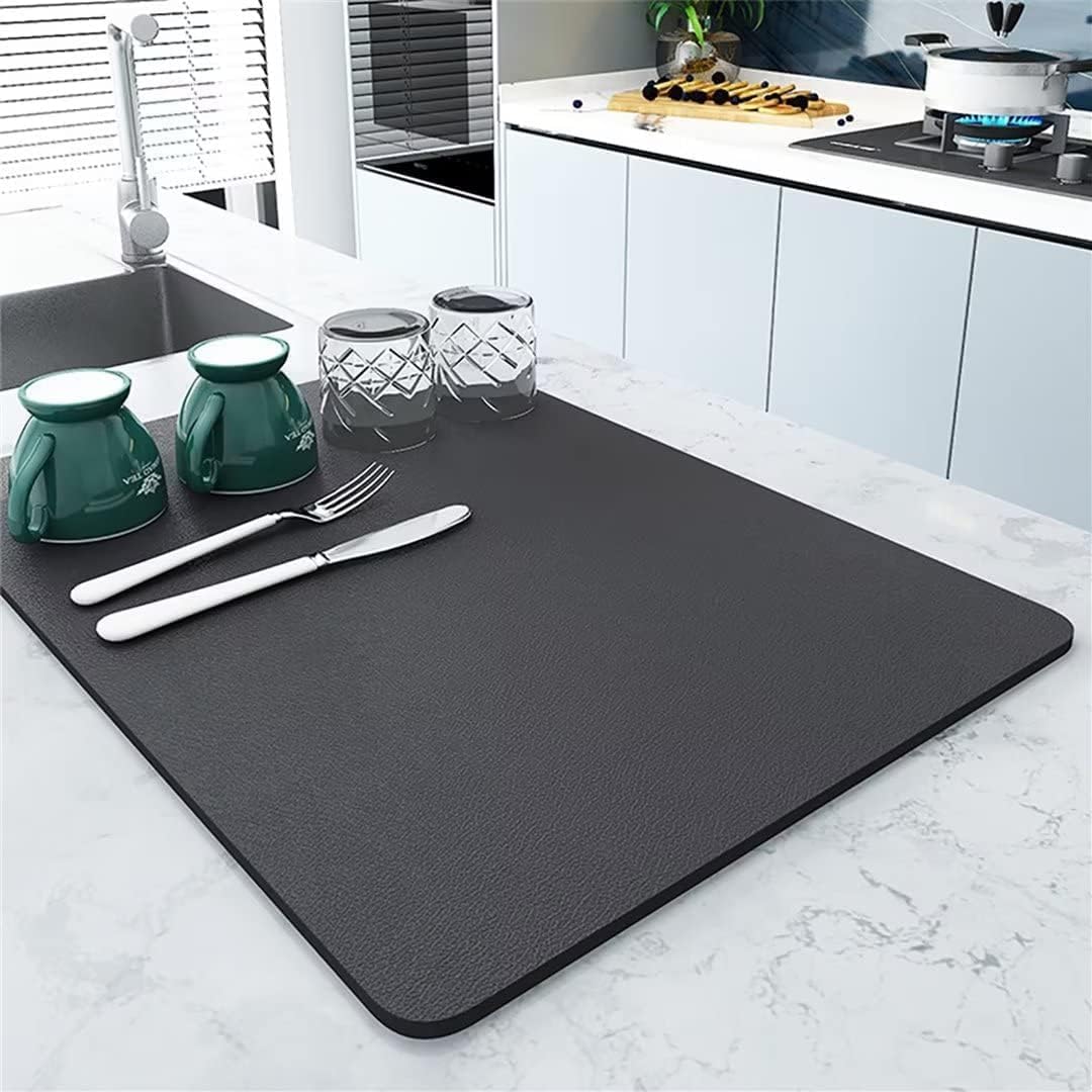 Nirency Kitchen Mat for Wet Utensil, Utensil Drying mat, Dish Drying Mat, Water Absorbing mat for Kitchen, Kitchen Super Absorbent Draining mat (60cm X 40cm) (Multicolor) (Pack of 2) (B0CTCX9JXQ) Amazon Price History, Amazon Price Tracker