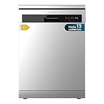 Cecotec Lavastoviglie Libera Installazione 60cm Bolero Aguazero 6110 Inox. 1850W, 13 Coperti e 6 Programmi, Funzione Mezza Carica, Programma 3 in 1, Avvio Ritardato, Dry+, FullTouch e ChildLock, Inox