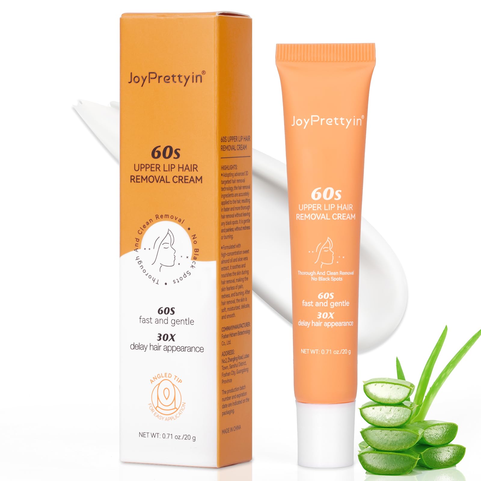 Crema depilatoria facial, crema depilatoria, crema depilatoria del labio superior, crema depilatoria facial para mujeres, depilación suave sin irritación (1 pieza)