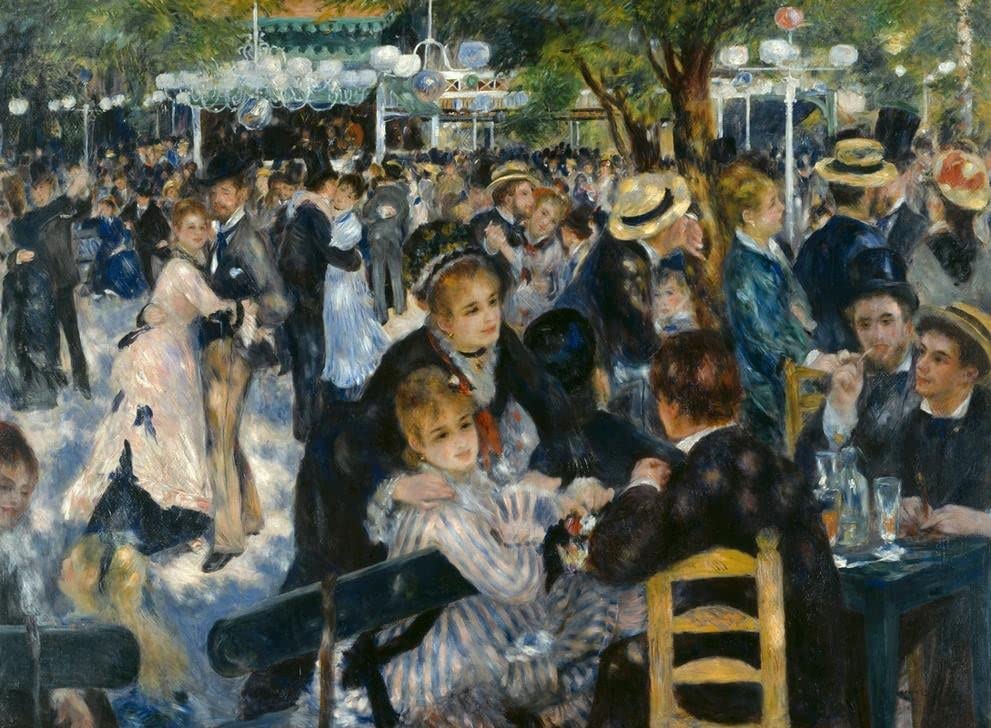Impression d'art mural Renoir 60x90cm pour habiller un mur vide avec style vintage