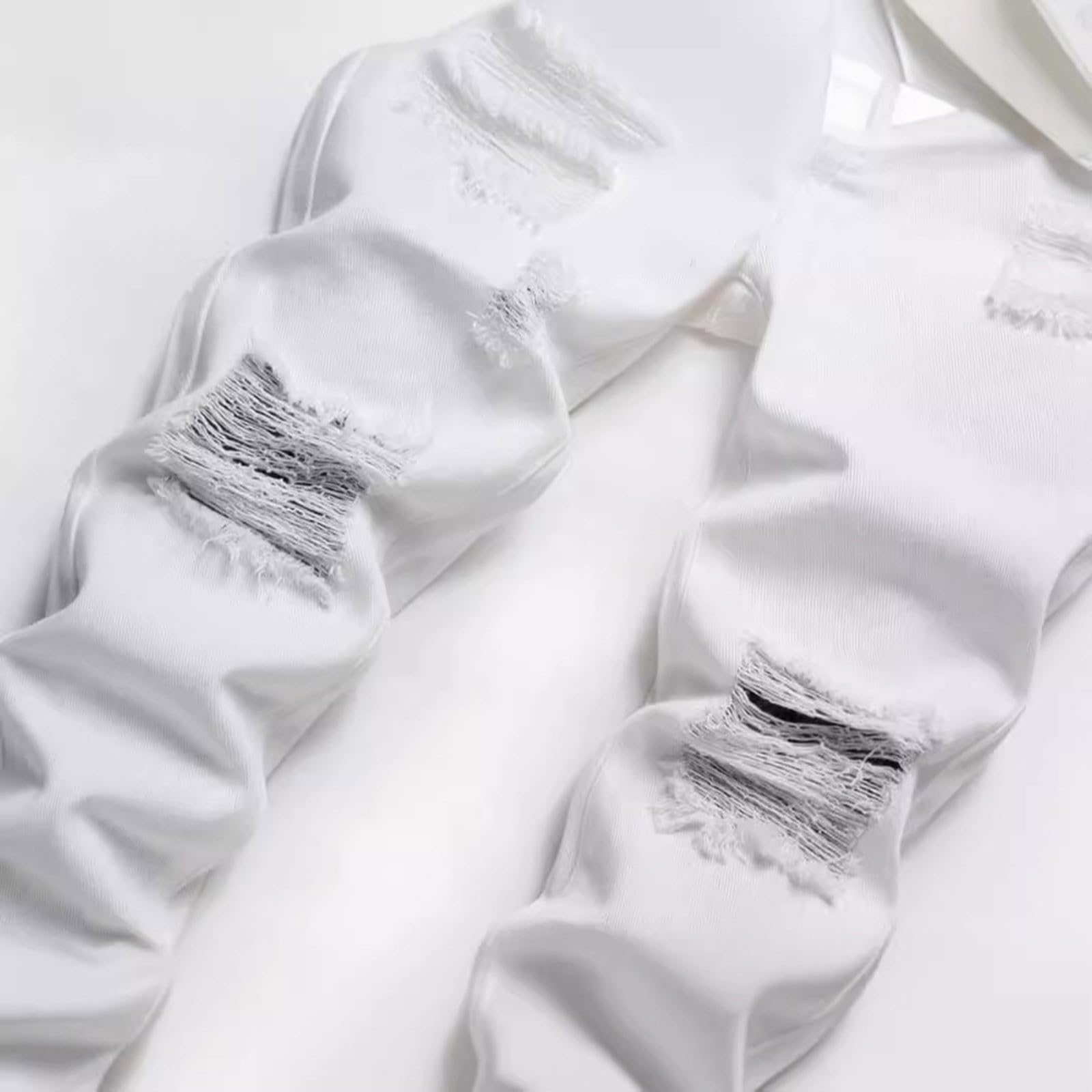 Générique Jeans Strappati per Ragazzo 2026 Pantaloni Lunghi Casual Confortevoli Allungabili Moda Primavera Autunno Bambino
