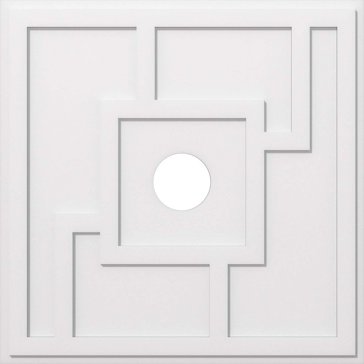 Ekena Millwork CMP14KX-03000 Knox Architectural Grade PVC Contemporary Urethane Ceiling Medallions 14"OD x 3"ID x 4 3/4"C x 1"P — Amazon image 28