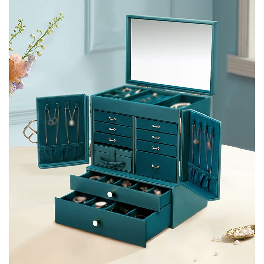 Jewelry Box Organizer Jewelry Box Watch Necklace Ring Earrings Multi-Layer Jewelry Storage Box Jewelry Organizer Small (C 28x20x34CM) (E 28x20x34CM)