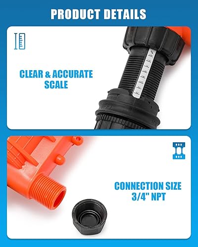 Miniatura 5 de NEWTRY 1 500-1 50 Inyector de fertilizante para riego por goteo, bomba dosificadora 0.2%-2%, para jardín, invernadero, ganado, agricultura, sistema