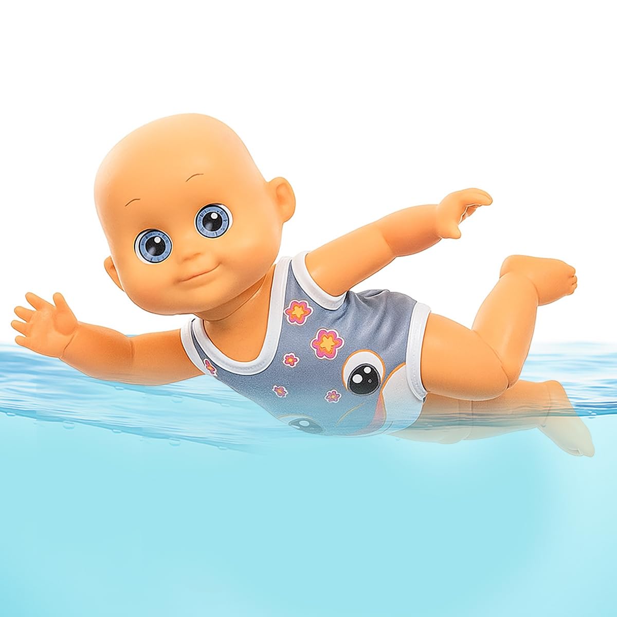 Koolbitz Swimming Pool Baby Doll for Bathtub Realistic Floating Water Doll with Moving Arms and Legs Water Play Toy for Skill Development Toy for Kids 3+ Above (Swim- B)