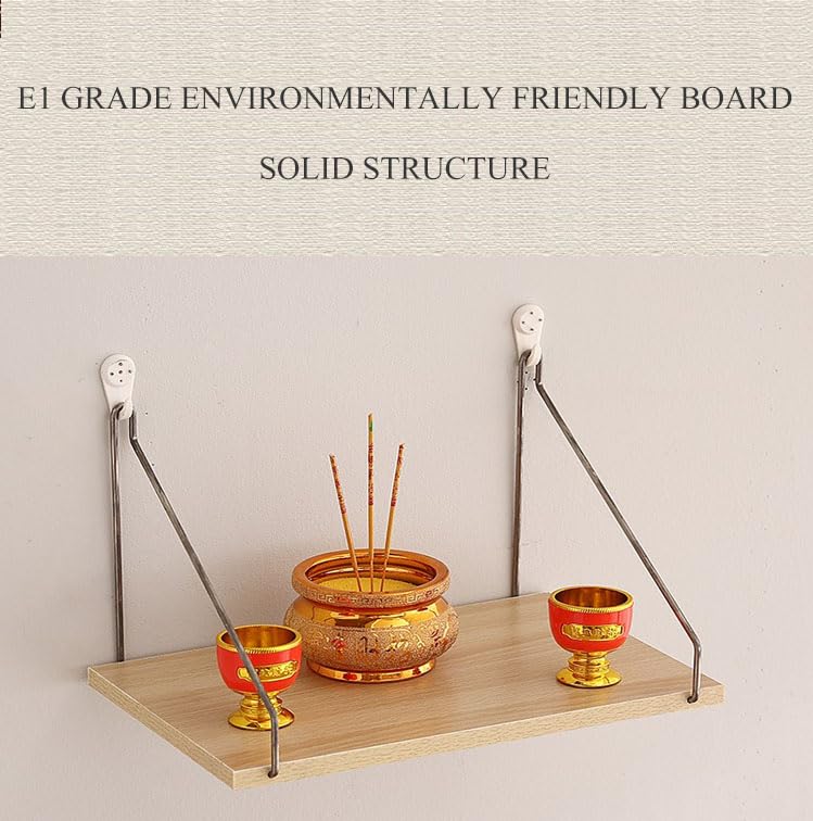 Sanctuaire chinois et table de méditation en bois véritable pour autel - 3