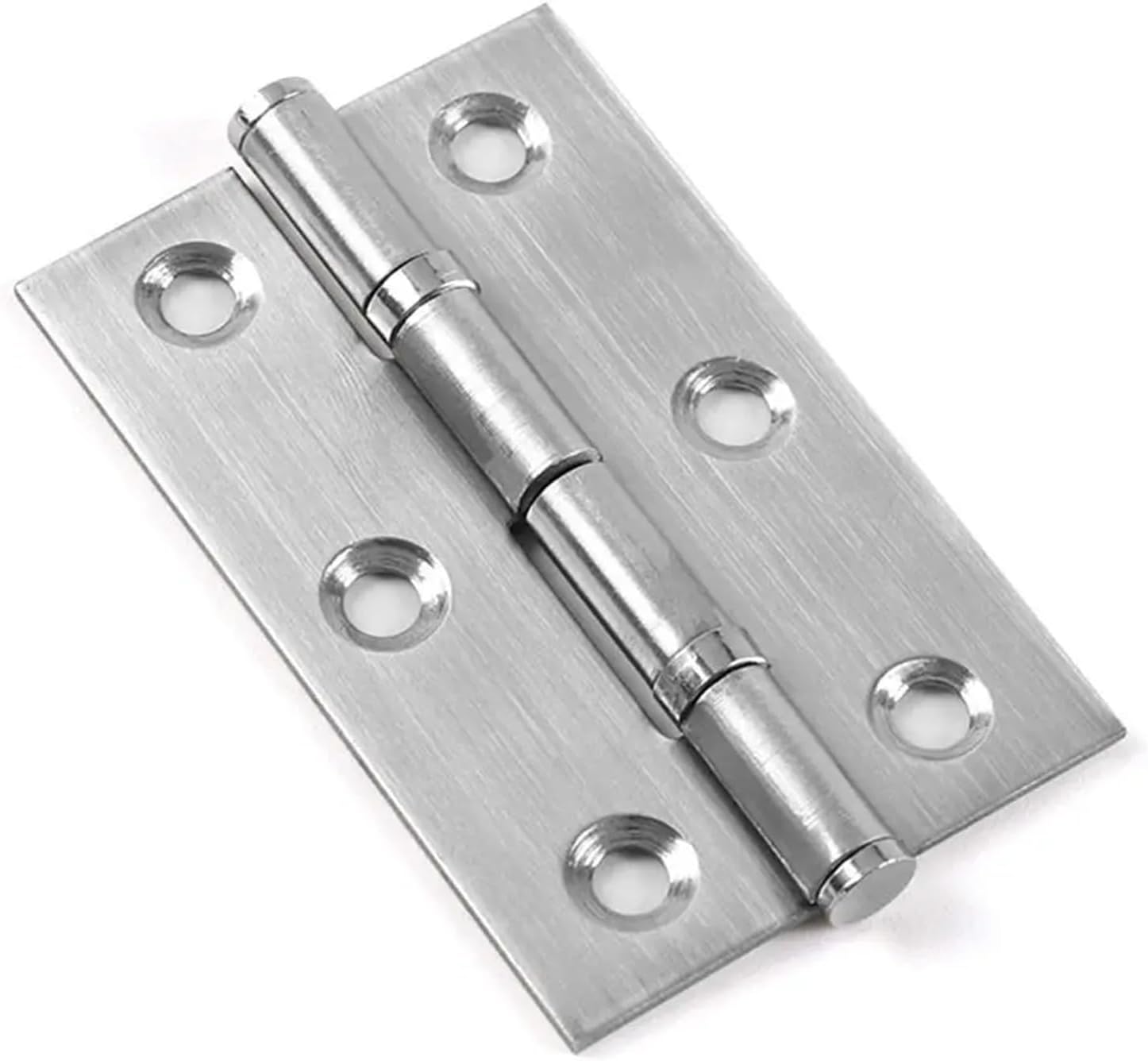 1Pair/2Pcs Window Accessories Door Hinges Mute Silience with Screws Cross Hinge Stainless Steel 270 Degree Furniture Hardware(2 inch)
