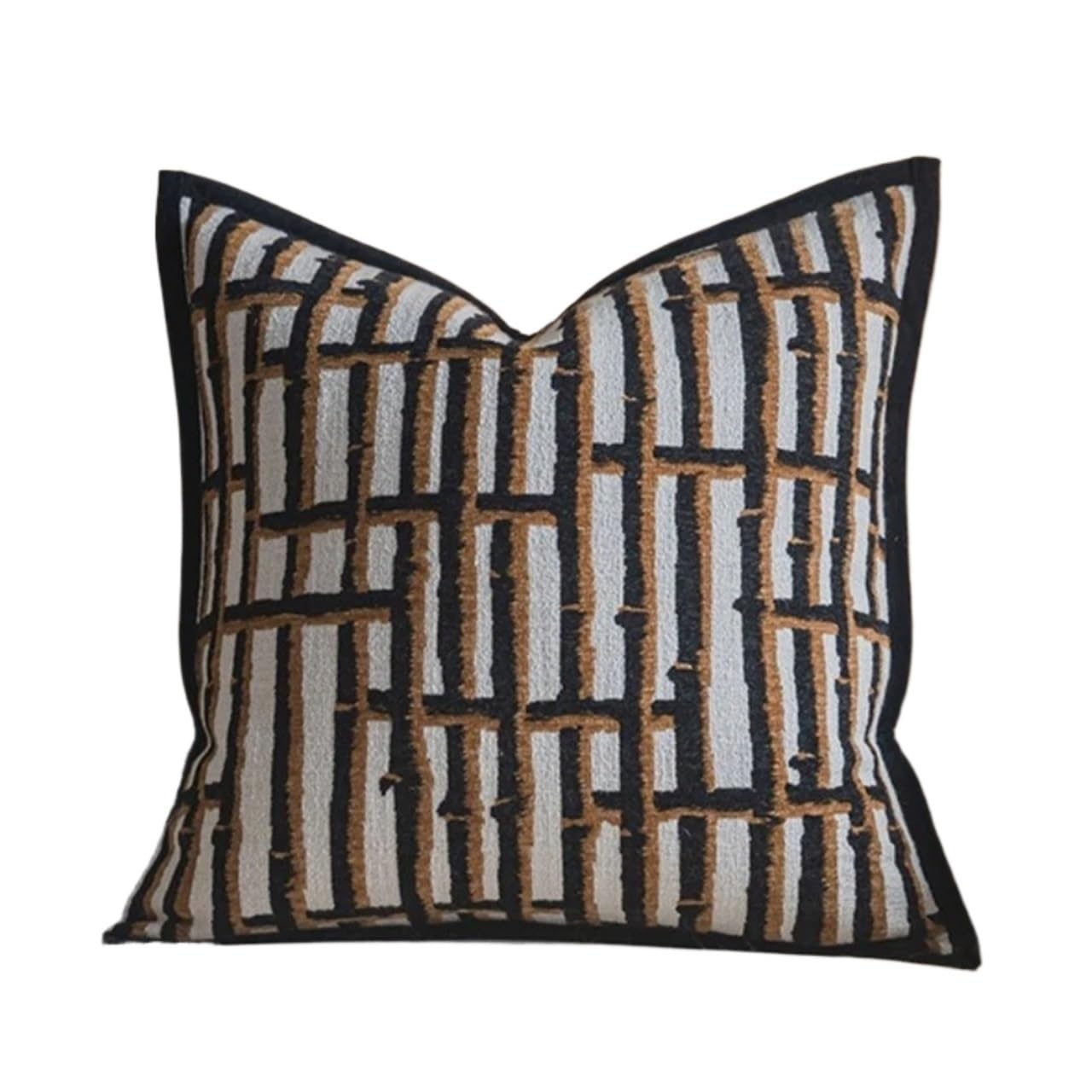 IUVYTA Chenille Pillow Covers Living Room Sofa Cushion Cover Chenille Tiger Geometric Jacquard Pillowca Pillow Covers Decorative(C-Cushion Cover,45X45CM)