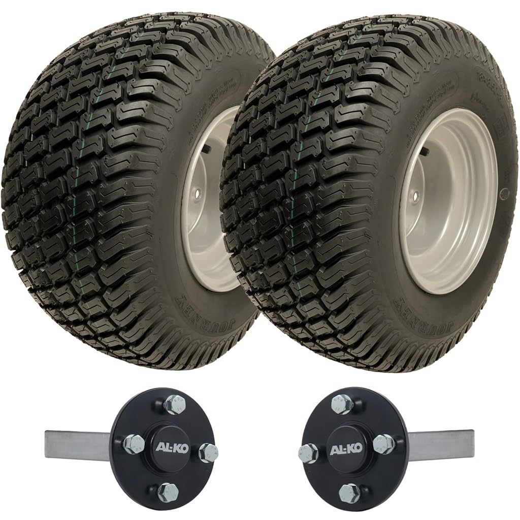 18 x 8,50-8 ATV Anhänger-Kit Wanda P332 Grasmuster Räder ALKO Achsstummel 750 kg