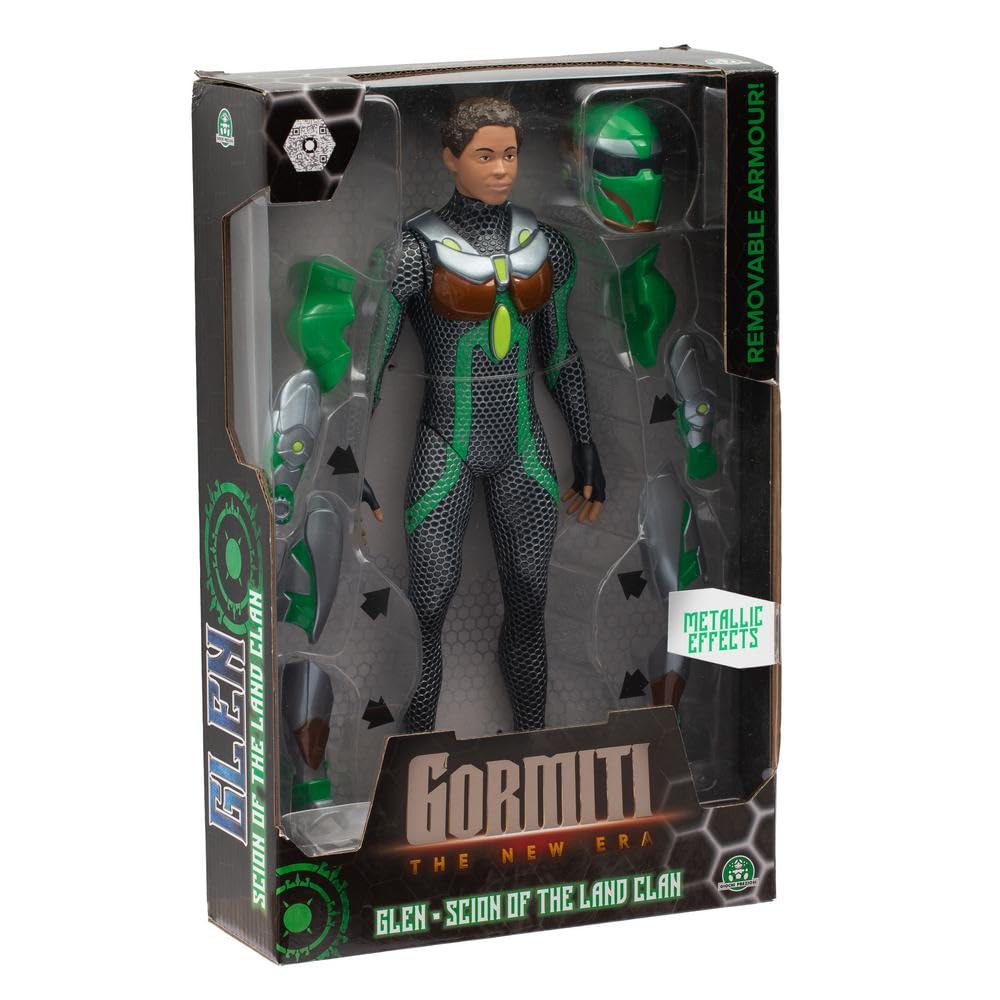 GORMITI THE NEW ERA, Scion of the Earth Clan Glen, 27 cm Articulated Action Figure