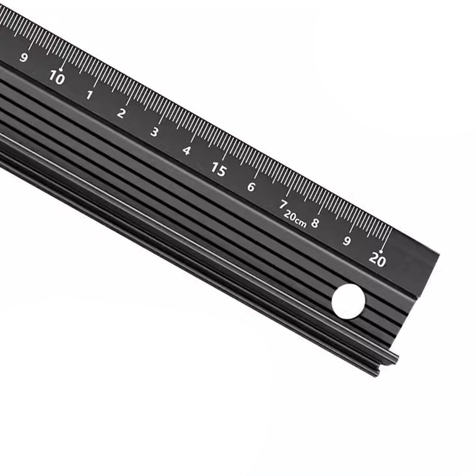 Multifunctional Metal Drafting Ruler Aluminum Alloy with Metric Scale for Students Architects Engineering Drafting Aluminum Alloy