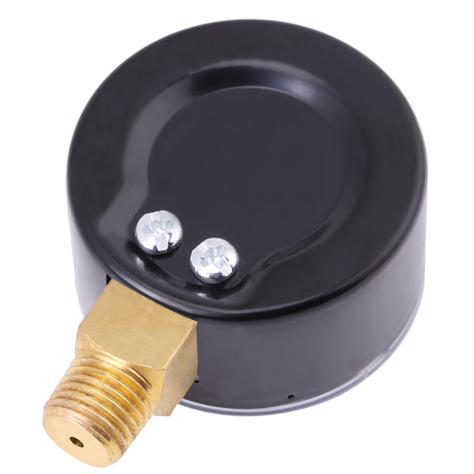 Estink Manometro di Pressione Idraulico, 50 mm, 0-4 bar/0-60 psi, 1/4" NPT, per Aria Olio Acqua