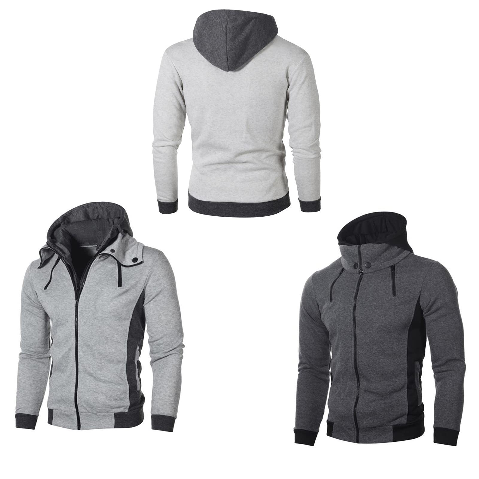 Heren Hoodie Voor MV Jassen Met Rits Baggy Hoody Lange