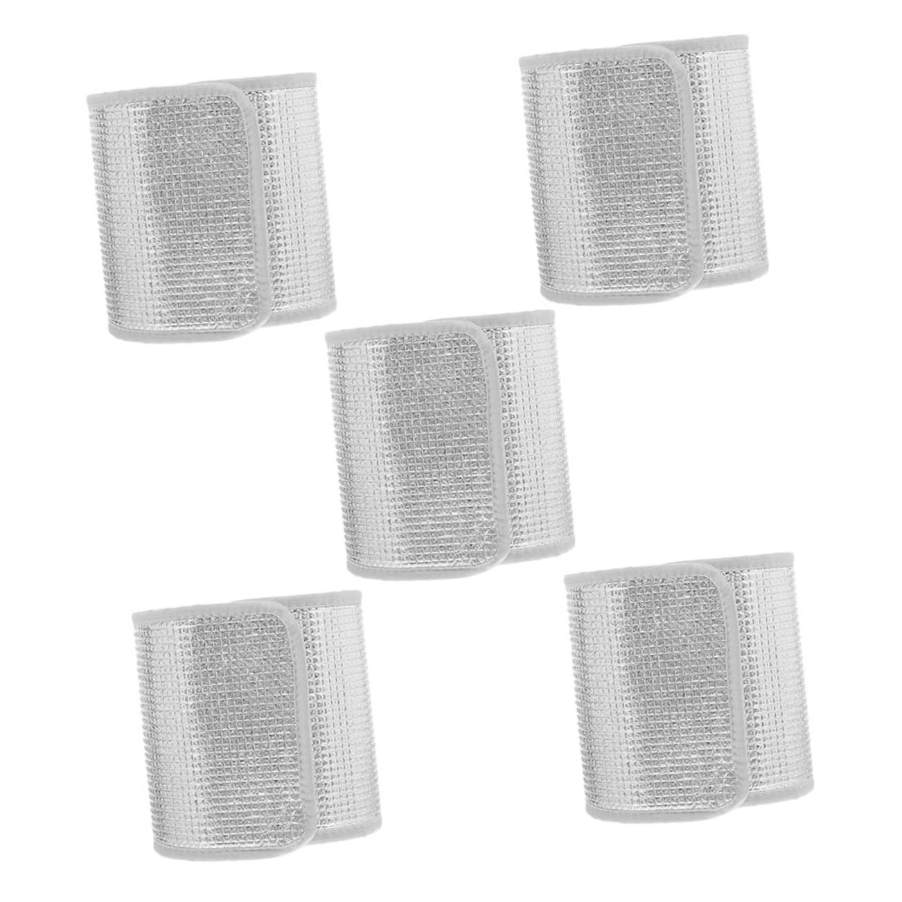 ibasenice Blumentopf Überzug 5 Stück aus Aluminiumfolie mit Selbstklebung