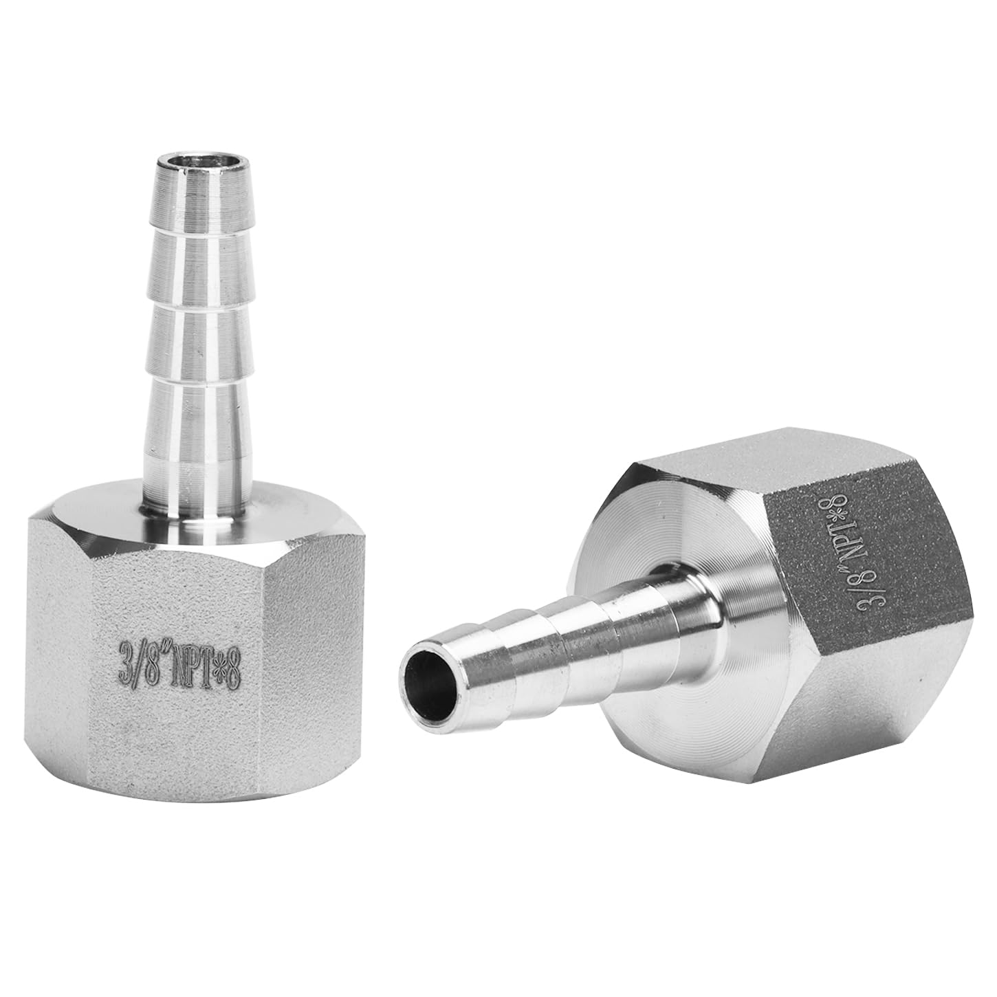 Tuyau cannelé 5/16" raccord inox 304 DERNORD femelle 3/8" NPT pour connecteur tube home brew