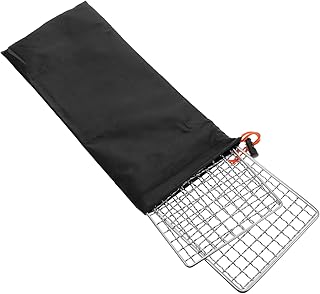 Yardwe 1 Conjunto De Grade Para Churrasco Ao Ar Livre Para Churrasco Portátil Para Churrasco Ao Ar Livre Rede Para Churrasco Em Aço Inoxidável Esteira Para Churrasco Grelha Para