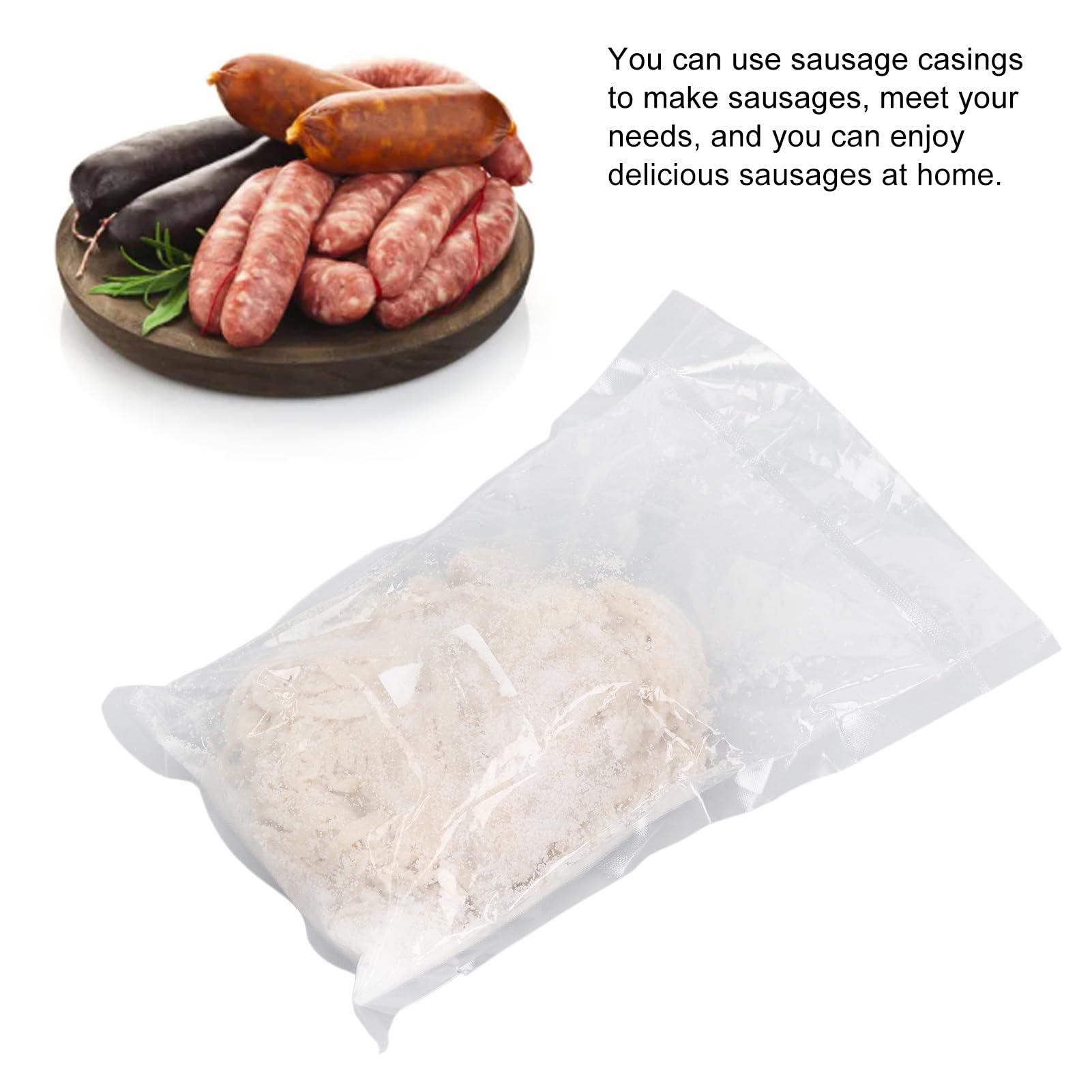 Deliciosa Tripa de Salchicha de Oveja Salada, Resistente para Diferentes Salchichas, Fácil Almacenamiento y Larga Vida útil
